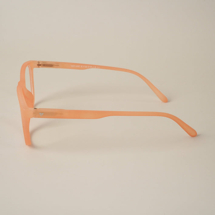 Voyage Air Orange Square Eyeglasses for Men & Women - MG4730-C4