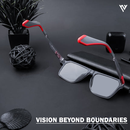 Active Grey Wayfarer Polarized Sunglasses - PMG4454