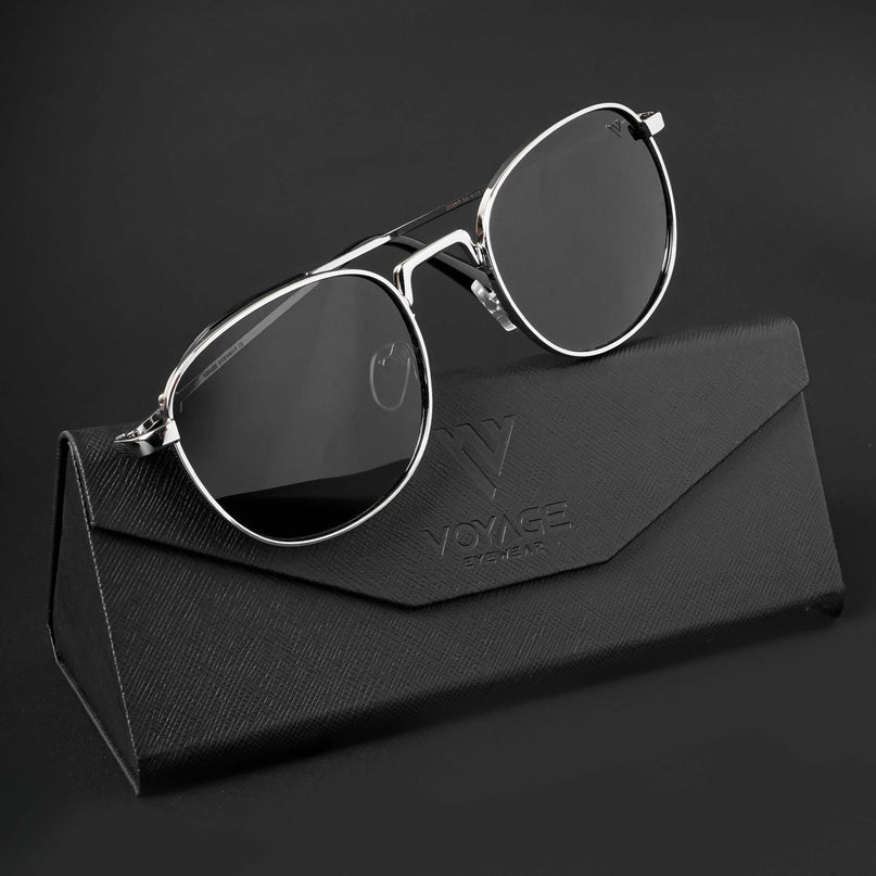 OG 2.0 | Black & Silver Round Polarized Sunglasses | PMG4112