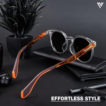 Active Transparent Round Polarized Sunglasses - PMG4471