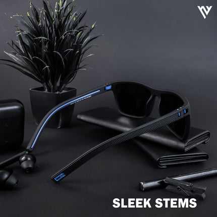 Black Wayfarer Polarized Sunglasses - PMG4294)