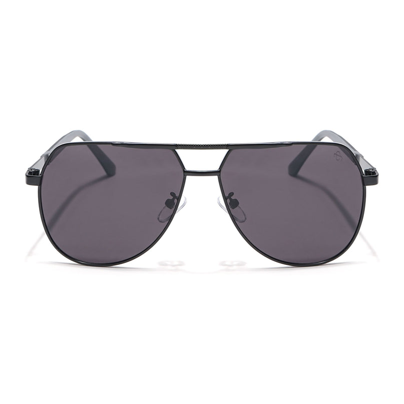 Eyejack Black Aviator Sunglasses for Men & Women (7008CL869)