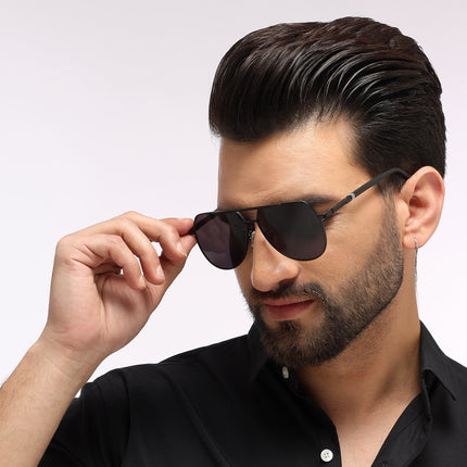 Eyejack Black Aviator Sunglasses for Men & Women (7008CL869)