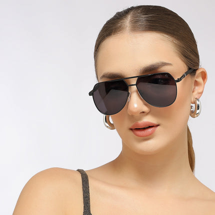 Eyejack Black Aviator Sunglasses for Men & Women (7008CL869)