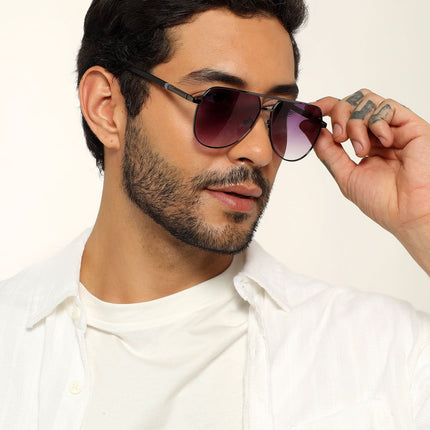Eyejack Grey Aviator Sunglasses for Men & Women (7008CL870)