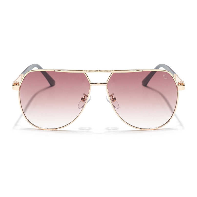 Eyejack Golden Aviator Sunglasses for Men & Women (7008CL872)