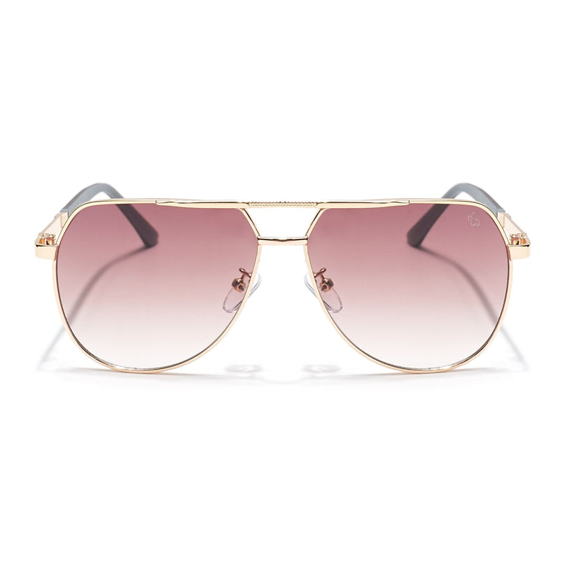 Eyejack Golden Aviator Sunglasses for Men & Women (7008CL872)