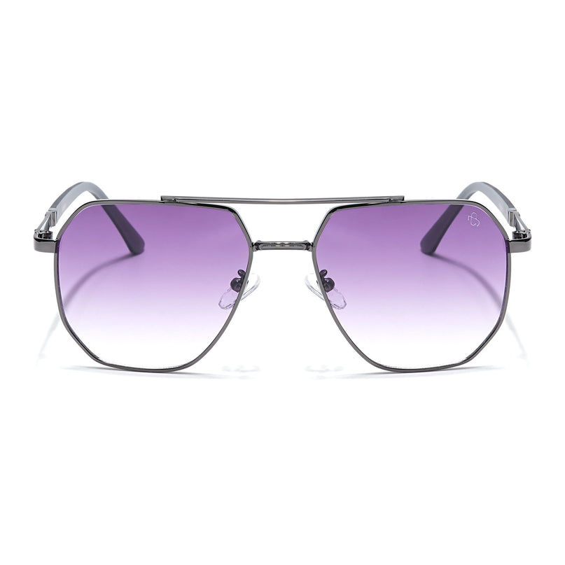 Eyejack Grey Square Sunglasses for Men & Women (7009CL874)