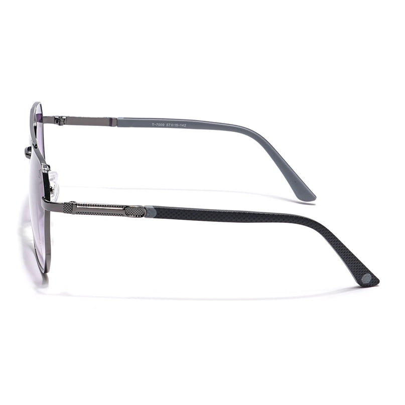 Eyejack Grey Square Sunglasses for Men & Women (7009CL874)