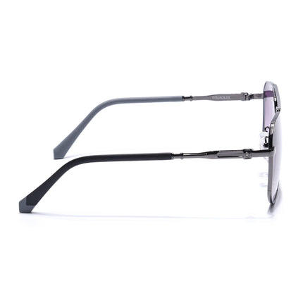 Eyejack Dark Grey Aviator Polarized Sunglasses for Men & Women (7013CL2123)