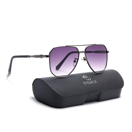 Eyejack Dark Grey Aviator Polarized Sunglasses for Men & Women (7013CL2123)