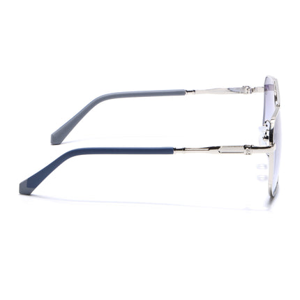 Eyejack Silver Aviator Polarized Sunglasses for Men & Women (7013CL2124)