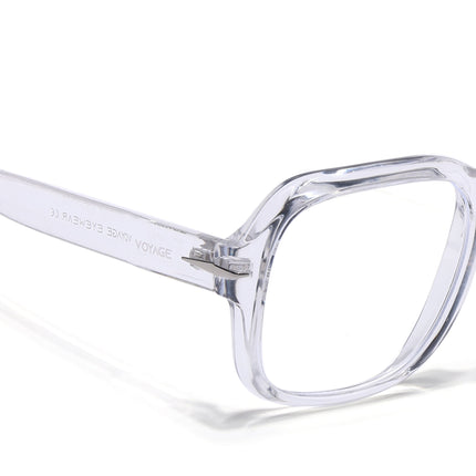 Voyage Transparent Square Eyeglasses for Men & Women - MG4993-C2