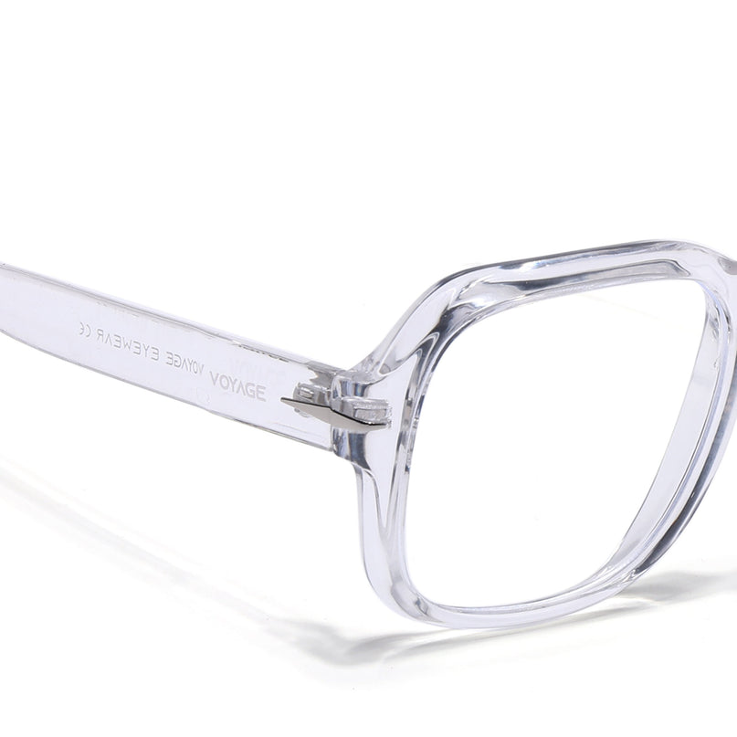 Voyage Transparent Square Eyeglasses for Men & Women - MG4993-C2
