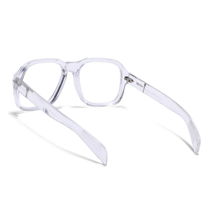 Voyage Transparent Square Eyeglasses for Men & Women - MG4993-C2
