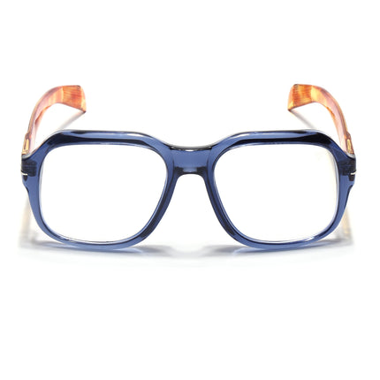 Voyage Transparent Blue Square Eyeglasses for Men & Women - MG4994-C3