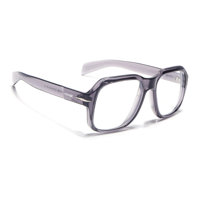 Voyage Transparent Light purple Square Eyeglasses for Men & Women - MG4995-C4