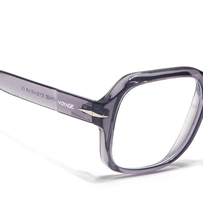 Voyage Transparent Light purple Square Eyeglasses for Men & Women - MG4995-C4