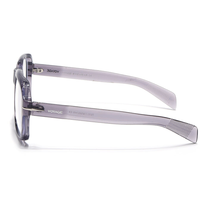 Voyage Transparent Light purple Square Eyeglasses for Men & Women - MG4995-C4