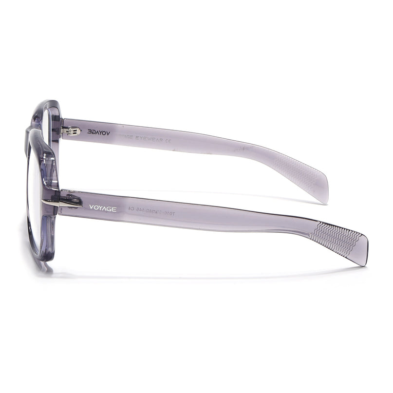 Voyage Transparent Light purple Square Eyeglasses for Men & Women - MG4995-C4
