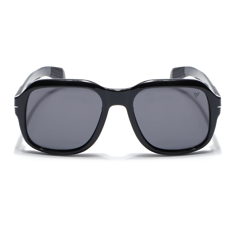 Wayfarer Polarized Sunglasses (Black Lens | Shine Black Frame - PMG4987)