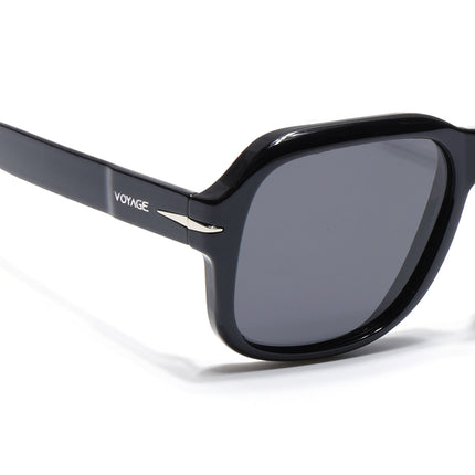 Wayfarer Polarized Sunglasses (Black Lens | Shine Black Frame - PMG4987)