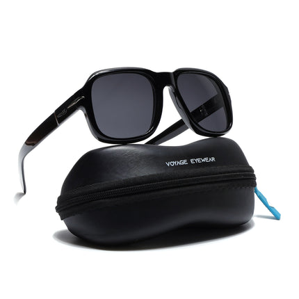 Wayfarer Polarized Sunglasses (Black Lens | Shine Black Frame - PMG4987)
