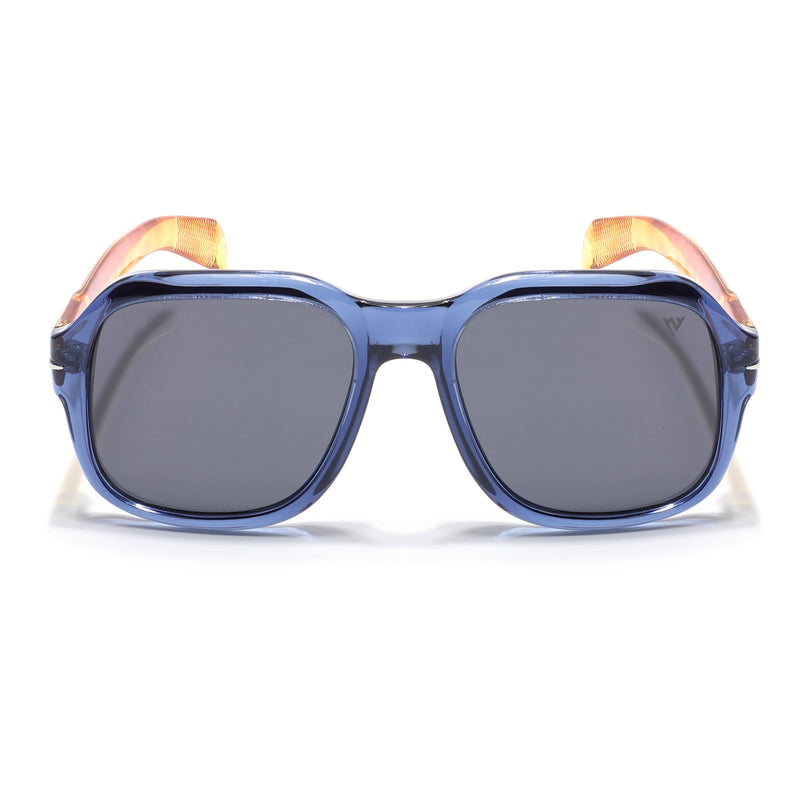 Wayfarer Polarized Sunglasses (Black Lens | Blue Frame - PMG4989)