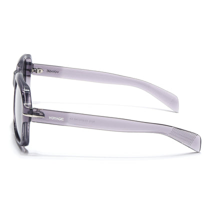 Wayfarer Polarized Sunglasses (Black Lens | Purple Frame - PMG4990)