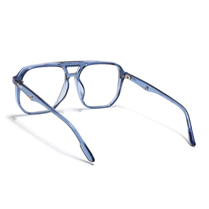 Voyage Maverick Transparent Blue Wayfarer Eyeglasses for Men & Women - MG5005-C3