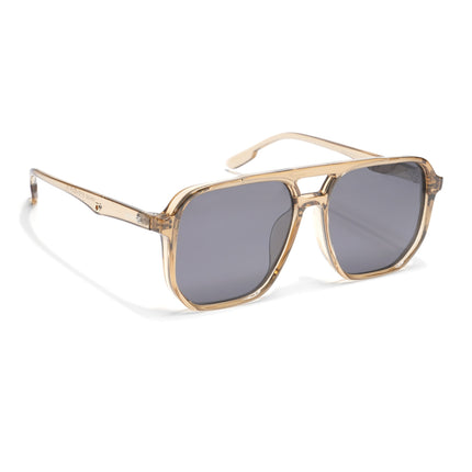 Wayfarer Polarized Sunglasses (Brown Lens | Transparent Brown Frame - PMG5001)