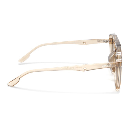 Wayfarer Polarized Sunglasses (Brown Lens | Transparent Brown Frame - PMG5001)
