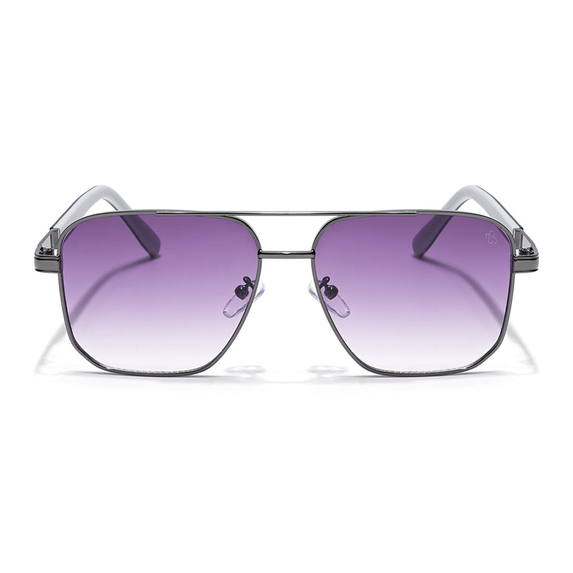 Eyejack Grey Square Sunglasses for Men & Women (7018CL827)