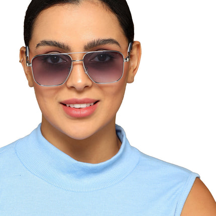 Eyejack Sliver Square Sunglasses for Men & Women (7018CL828)