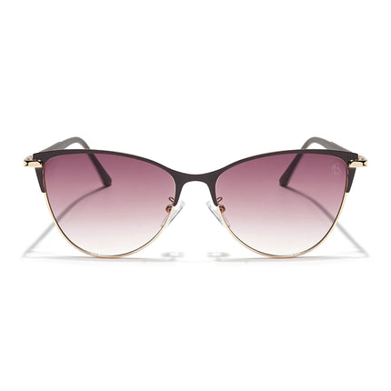 Eyejack Golden & Brown Cateye Sunglasses for Women (7030CL844)