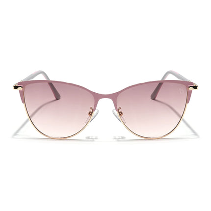 Eyejack Golden & Pink Cateye Sunglasses for Women (7030CL845)