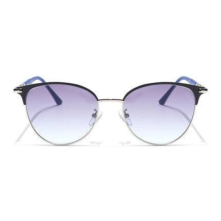 Eyejack Black & Silver Cateye Sunglasses for Women (7031CL819)