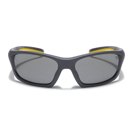 Wrap Around Polarized Sunglasses for Kids -6 yrs To 12 yrs (Black Lens | Grey Frame - PMG5892)