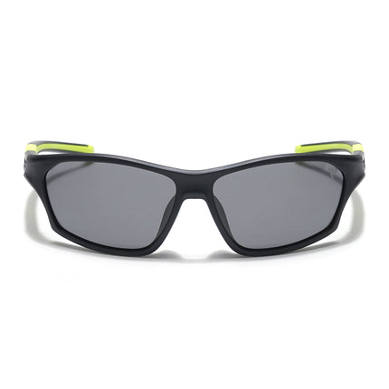 Wrap Around Polarized Sunglasses for Kids -6 yrs To 12 yrs (Black Lens | Black Frame - PMG5897)