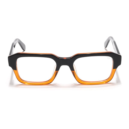 Voyage Select Black & Brown Square Eyeglasses for Men & Women - SLMG6480-C3