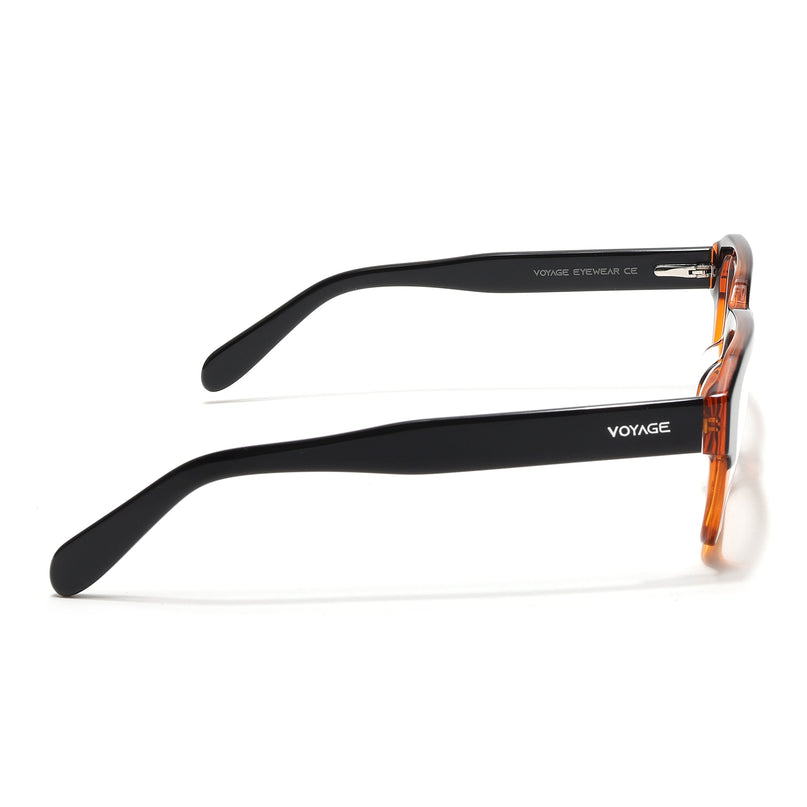 Voyage Select Black & Brown Square Eyeglasses for Men & Women - SLMG6480-C3