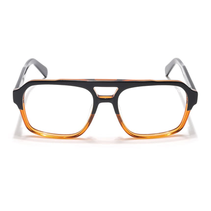 Voyage Glaze Black & Brown Acetate Eyeglasses for Men & Women - SLMG6476-C4