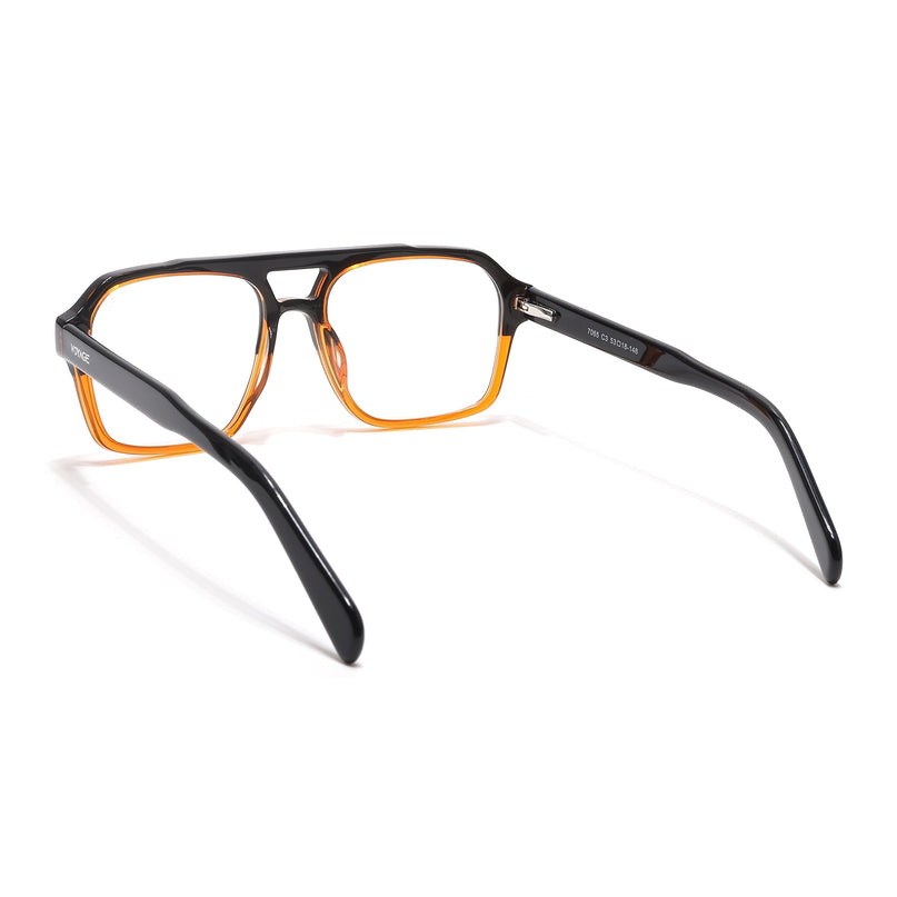 Voyage Glaze Black & Brown Acetate Eyeglasses for Men & Women - SLMG6476-C4