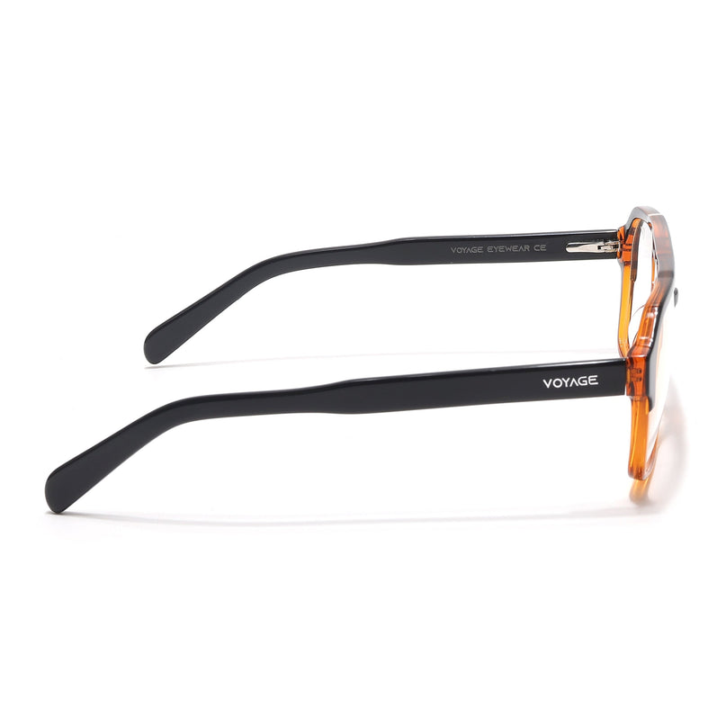 Voyage Glaze Black & Brown Acetate Eyeglasses for Men & Women - SLMG6476-C4