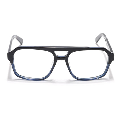 Voyage Glaze Navy Blue Square Acetate Eyeglasses for Men & Women - SLMG6477-C5