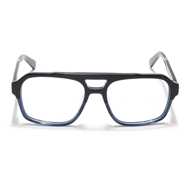 Voyage Glaze Navy Blue Square Acetate Eyeglasses for Men & Women - SLMG6477-C5