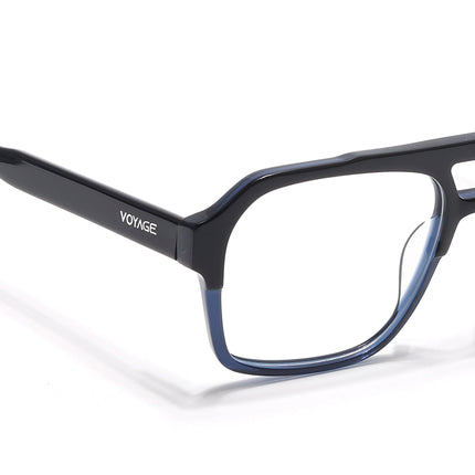 Voyage Glaze Navy Blue Square Acetate Eyeglasses for Men & Women - SLMG6477-C5