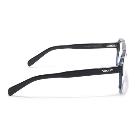 Voyage Glaze Navy Blue Square Acetate Eyeglasses for Men & Women - SLMG6477-C5