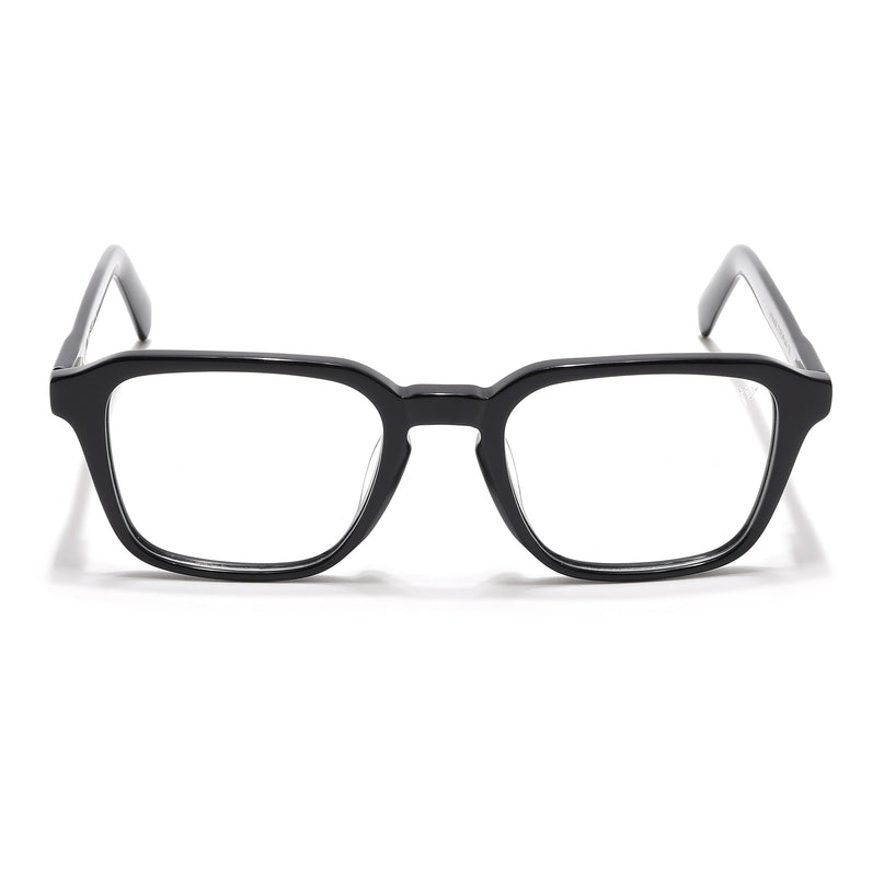 Voyage Select Shine Black Square Eyeglasses for Men & Women - SLMG6482-C1