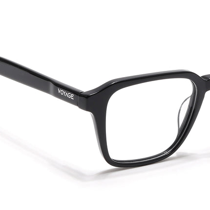 Voyage Select Shine Black Square Eyeglasses for Men & Women - SLMG6482-C1